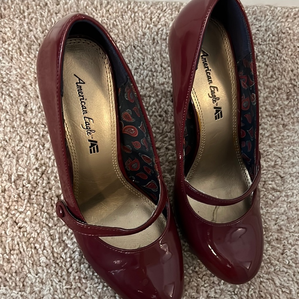 Burgundy heels